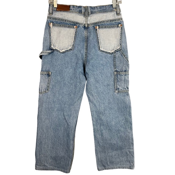 Andersson Bell - Blue Jade Carpenter Jeans - Straight Leg High Rise - Small - Picture 3 of 15